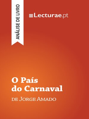 cover image of O País do Carnaval — Jorge Amado (análise de livro)